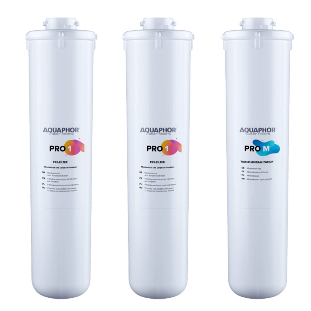 Комплект сменных модулей PRO 1 + PRO 1 + PRO Mg для Aquaphor Osmo Pro 50/100